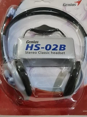 £6.99 • Buy Headset Genius With Mic HS-02B For Internet Zoom Skype MP3 Player CD Radio NEW
