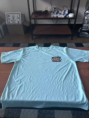 Nauti Mermaid Graphic Tee Shirt Sz L Nautical Dri Fit Blue  • $20