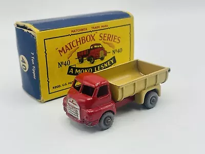 Matchbox Lesney Moko 40a Bedford Tipper Truck GPW Original Boxed Model • £6.50