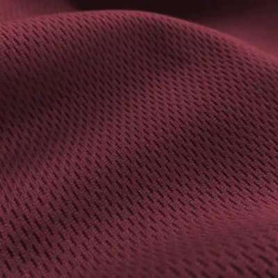 Maroon Flat Back Dimple Mesh Athletic Uniform Jersey Fabric - 58  Wide • $13.95