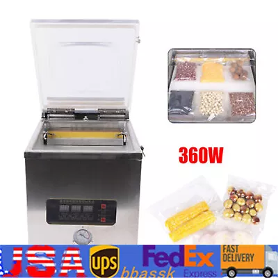 360W Commercial Food Meat Chamber Vacuum Sealer Table-top Vacuum Packing Machine • $288.80