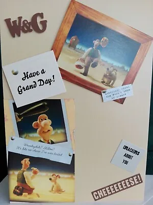 Hand Made A5/C5 Card. Featuring Wallace And Gromit In A Grand Day Out • £3