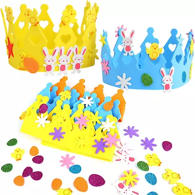 Easter Crown Kits Easter Bonnet Kit For Kids DIY With Easter Eggs Bunny • £11.12