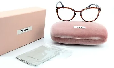 MIU MIU Glasses Model VMU 00Q 52-20 140 UE0 Tortoise Pattern Purple Lady + Original Packaging • £183.35