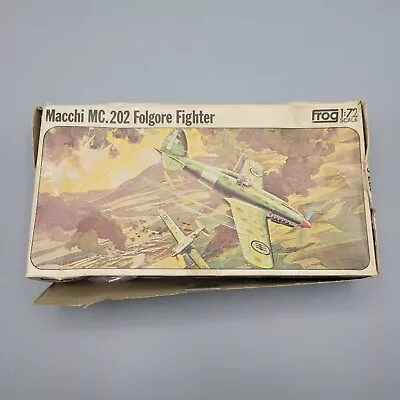 Frog Macchi MC 202 Folgore Fighter Model Plane Kit Scale 1:72 Vintage Incomplete • $13.88