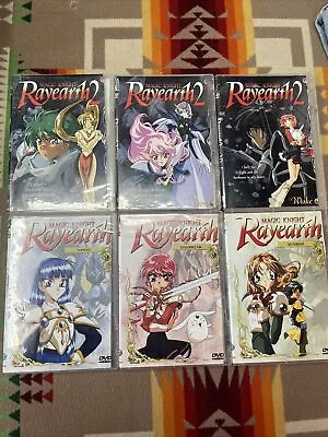 Lot Of 6 Magic Knight Rayearth 1 And 2 Dvd Lot Rare • $24.50