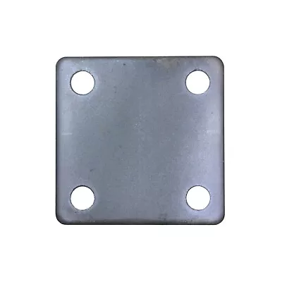 FLAT SQUARE STEEL BASE PLATES WITH 4 HOLES | 3x3 4x4 5x5 6x6 8x8 | QTY Discounts • $110