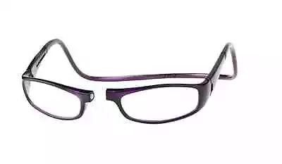 CliC +1.25 Diopter Magnetic Reading Glasses: Euro - Purple • $44.95