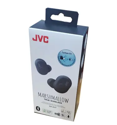 JVC Marshmallow True Wireless In-Ear Headphones - Black HAA11T • $50