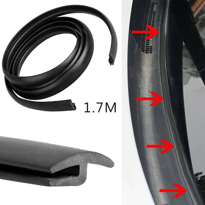 $6.99 • Buy 1.7m Car Windshield Molding Trim Rubber Edge Strip Seal Protector Universal