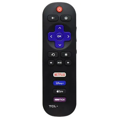 TCL Replacement Roku TV Remote With Netflix/Disney+/Apple TV+/HBO Max Buttons • $8.75