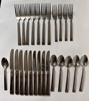 MSE Martha Stewart Flatware Skyline Stainless Flatware 26 Pc • $30