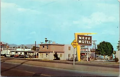 Vtg Las Cruces New Mexico NM Neff Motel 1960s Chrome Roadside View Postcard • $4.99