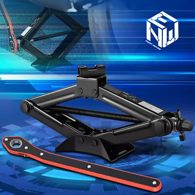 Labor-Saving 1.5 Ton Steel Scissor Lift Jack Car Garage Kit W/ Ratchet Wrench • $27.99