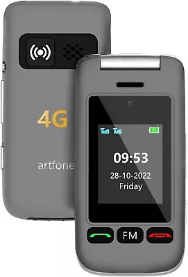 Senior Mobile Phone Unlocked Artfone G6 Flip Smartphone 4G Dual SIM For Elderly • $93.50