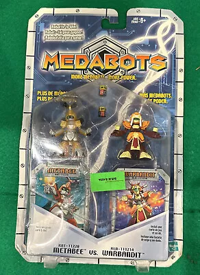 2002 Hasbro Medabots Metabee Vs Warbandit Action Figure Carded 2-pack • $65