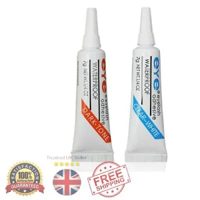 Adhesive Waterproof Strong Hold Eyelash Glue 2pc • £2.99