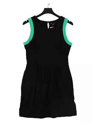 Gap Women's Midi Dress M Black 100% Cotton Sleeveless Midi Round Neck A-Line • £15.83