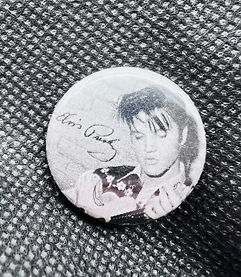 Vintage Elvis Presley Collectors Memorabilia Pin Black And White Free Shipping • $19.99