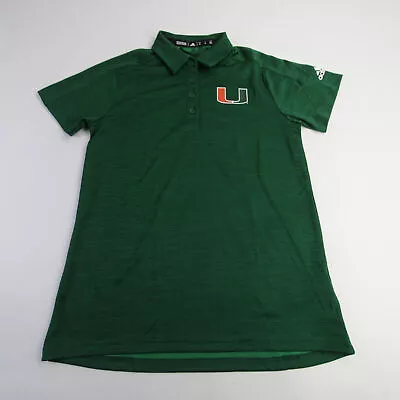 Miami Hurricanes Adidas Climalite Polo Women's Dark Green New • $12.25