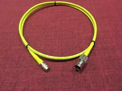 Belden 1855A HD-SDI Mini RG59 Video Cable Din1.0/2.3 To BNC Female Yellow 3 Ft. • $22.45