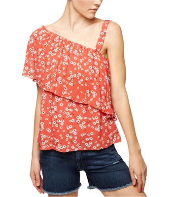 $80.90 • Buy Sanctuary Clothing Womens Flounce One Shoulder Blouse, Red, Medium
