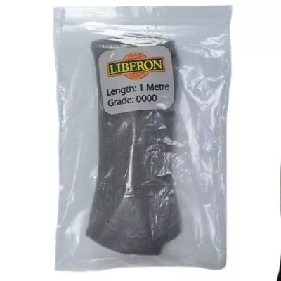 Liberon Steel Wire Wool Ultra Fine 0000 Non Crumble 1 Metre 1m Cut Length • £3.19