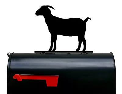 Goat Silhouette Mailbox Topper / Sign - Made In USA - Powder Coated Steel • $35