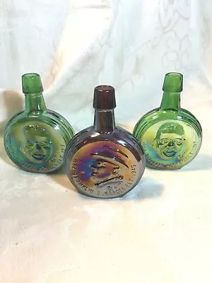 Wheaton MINI President Bottles...Roosevelts...Lot Of 3 • $15