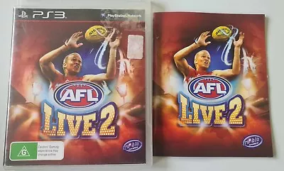 ✅ AFL Live 2 + Manual (PlayStation 3 PS3 ) FAST FREE POST ✅ • $16.95