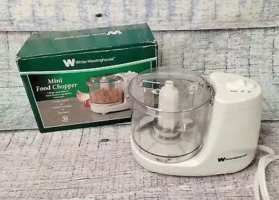 White Westinghouse Electric Mini Food Chopper Model WMC100 Kitchen Tool Cooking • $15.99
