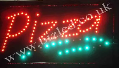£28.99 • Buy Flashing PIZZA Catering Food Led New Window Shop Signs
