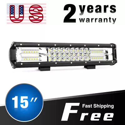 Nilight 15  Inch 216W Flood Spot LED Light Bar For Jeep Trucks Off-Road Boat 4WD • $45.99