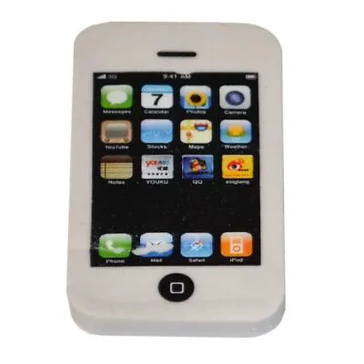 White Novelty IPhone Rubber Erasers Back To School Stationary Party Bag Fillers • £2.89
