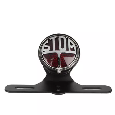 Hot Vintage Motorcycle Light Tail Brake Light Stop Lamp With License Plate • $18.38