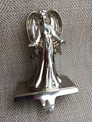 Angel  Metal Shelf Hanger - 8  Silver Colored Just Beautiful Heavy. • $19.99