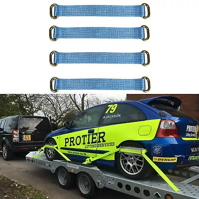 $59.99 • Buy 4PC Car Trailer Axle Strap Wheel Bridging Axle Wheel Tie Down Strap 5*40CM
