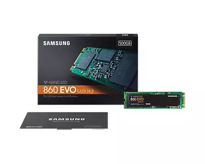 Samsung 860 EVO 500GB M.2 2280 Sata III 6GB/s SSD (MZ-N6E500BW) (OEM Brand New) • £63