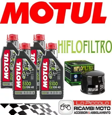 Motul 5100 10w40 Oil Cutting Kit 4 Lt + Filter Bmw R 1200 Gs 2004 2005 2006 • £43.45