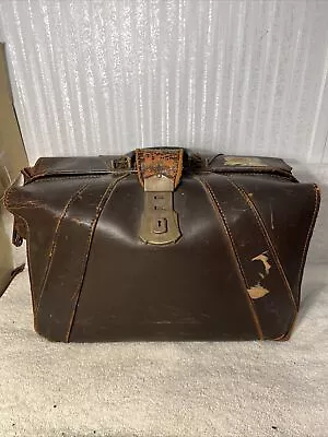 Vintage US Government Issued Leather Briefcase Type IV-The Leather Specialty Co • $45