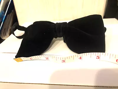 Strap 14 Inches Maximun .   Black Turnbull & Asser Made In England Bow Tie. • $33