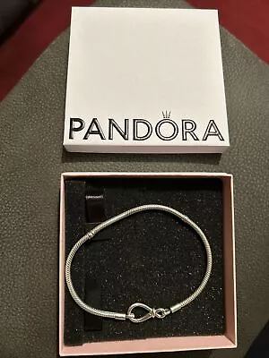 Brand New Pandora Moments Infinity Knot Snake Chain Bracelet - 24cm • £25.99