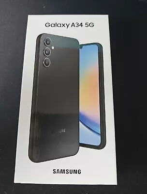 Samsung Galaxy A34 5G 128GB -  Awesome Graphite New & Sealed • £189