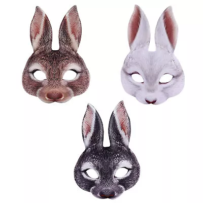 Bunny Cover Half Face Rabbit Ear Cover Easter Party Costume Accessory • $9.92