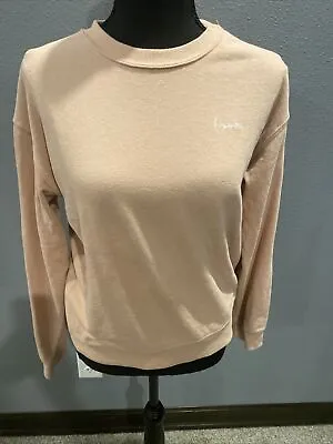 Divided By H&M Basic Women’s Long Sleeve Pink “love” Sweatshirt Size S • $14