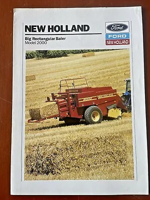 £3.98 • Buy New Holland, D2000, Big Square Baler Brochure, Sales Information  
