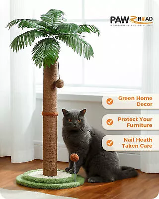 PAWZ Road Cat Tree Tower Scratching Post Sisal Covered Scratcher Cats Toys 85cm • $45.99