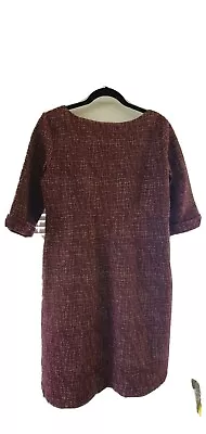 Womens White Stuff  Lindy Hop  Burgundy Dress UK Size 12 • £6