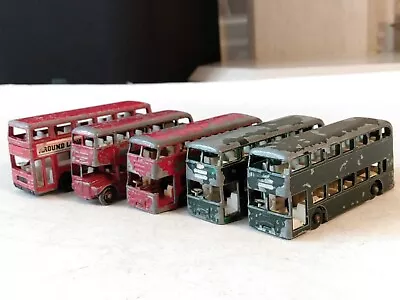 Small Matchbox LONDON BUS Job Lot Of 5. Playworn. • £2.20