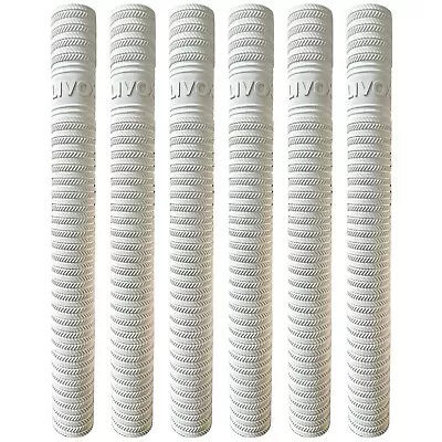 White Ring Texture Rubber Soft Cricket Bat Handle Grips Pack Of 6 US • $26.30